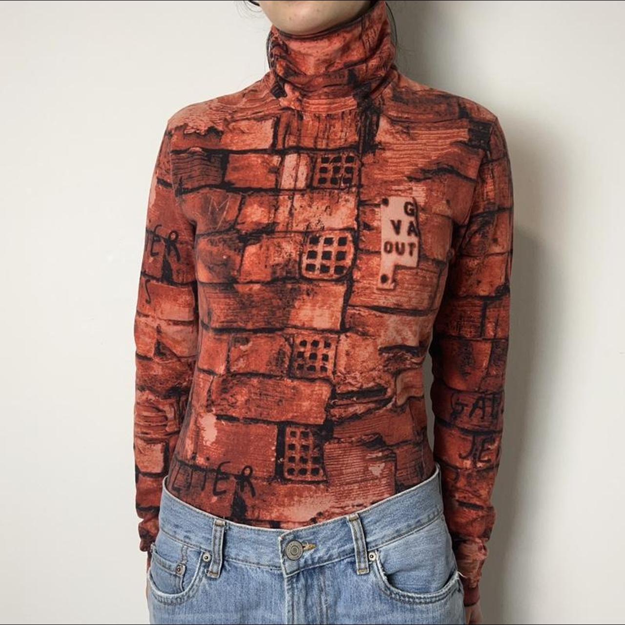 Gaultier Jeans F/W 1997 “Fight Racism” brick print... - Depop