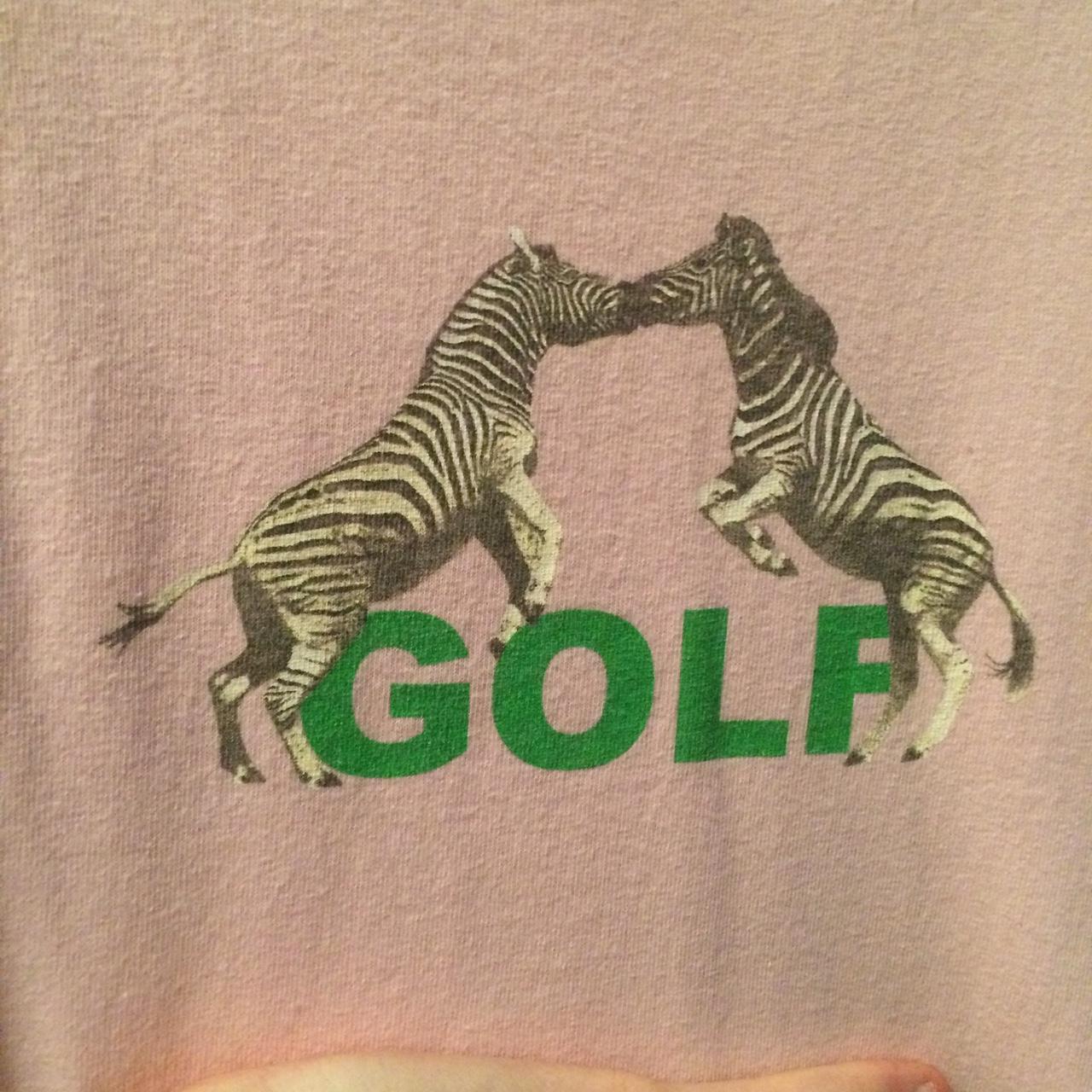 Golf Wang pink zebra t-shirt designed by Tyler, the... - Depop