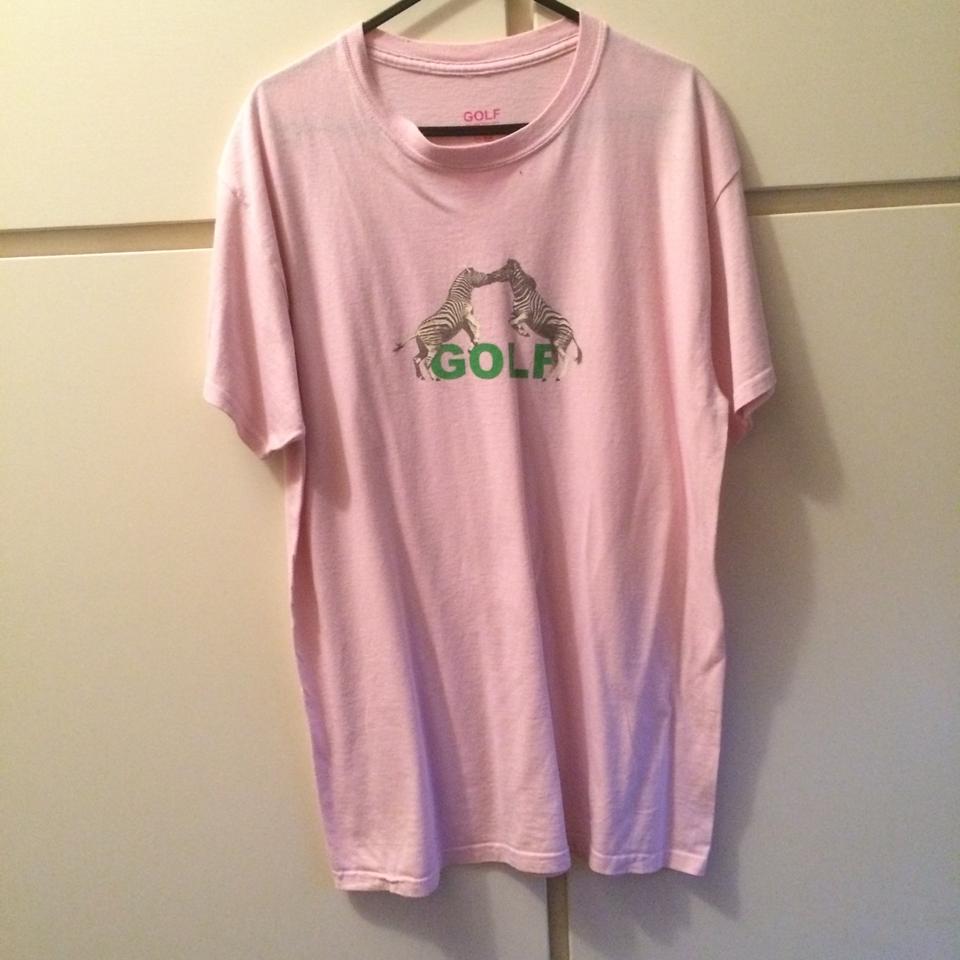 Golf Wang pink zebra t-shirt designed by Tyler, the... - Depop