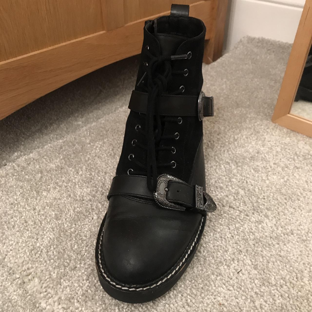 Office black 2024 biker boots