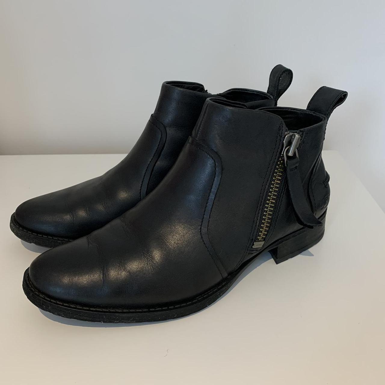 ugg aureo boot black leather