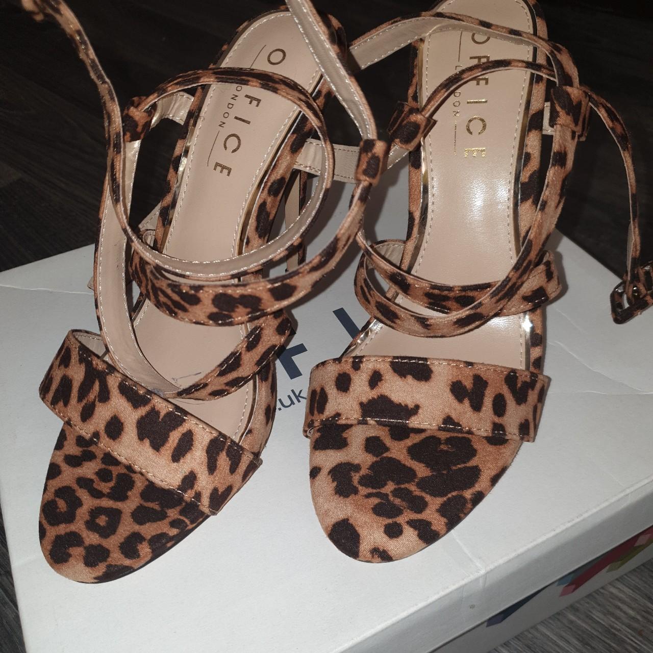 Leopard print ankle strap clearance sandals