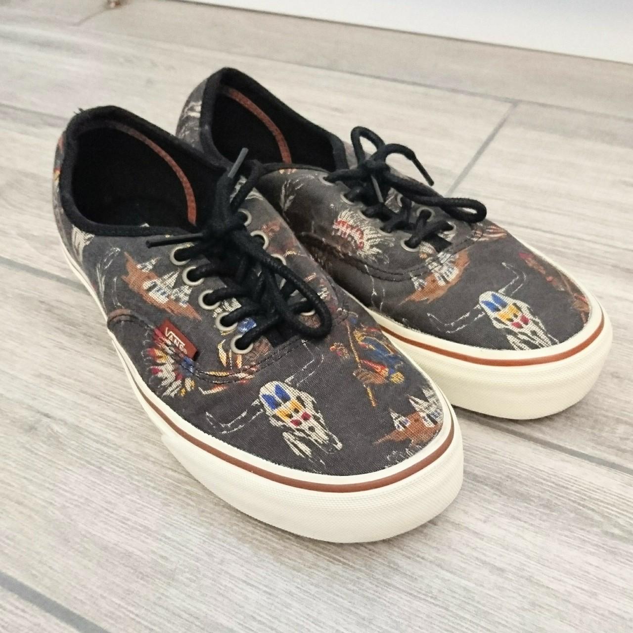mens authentic shoes with tribal Worn... Depop