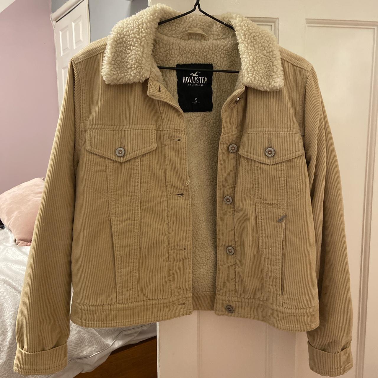 Hollister corduroy jacket Cream beige Faux