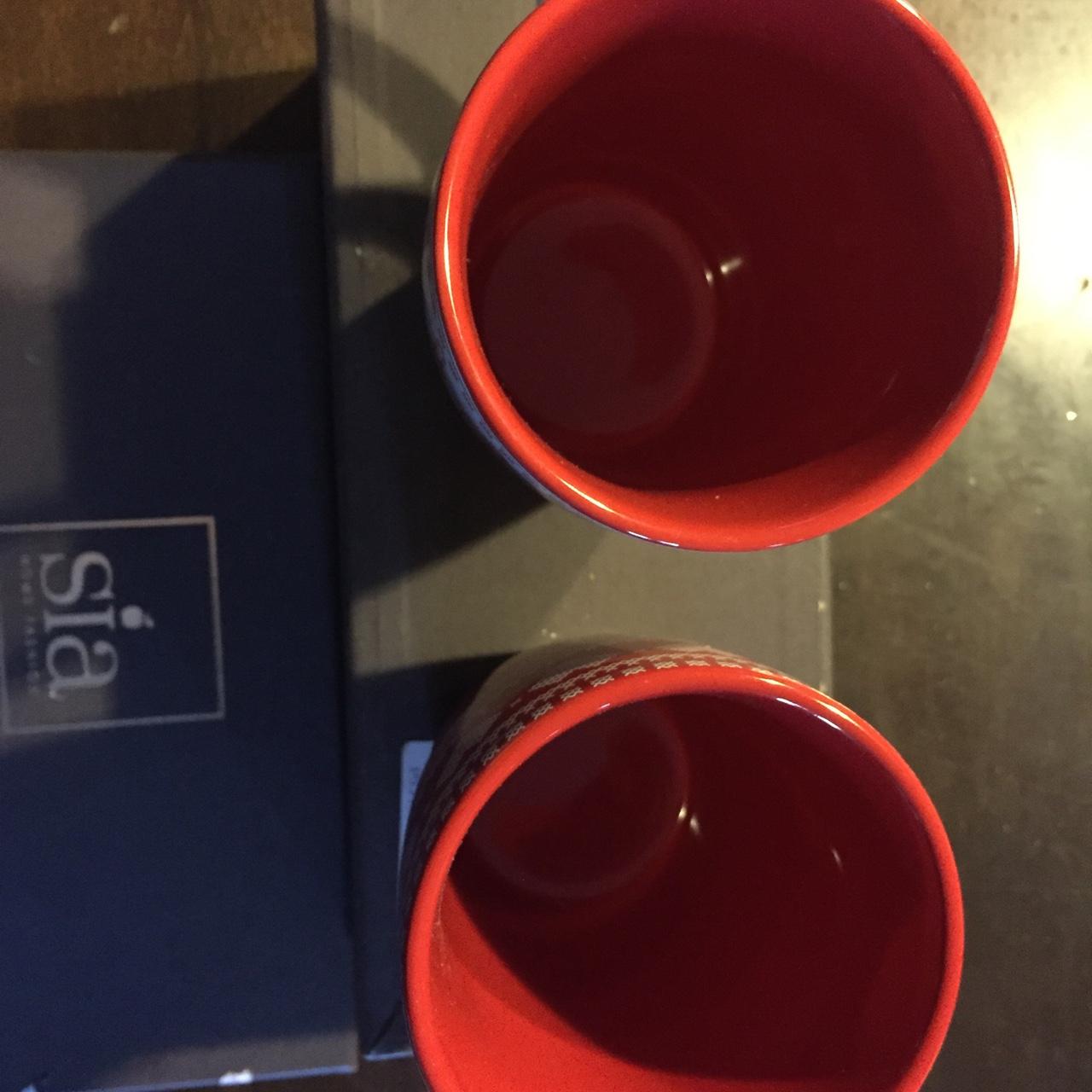 Due Tazze Rosse. Illustrazione Vettoriale. Illustrazione Di Halloween