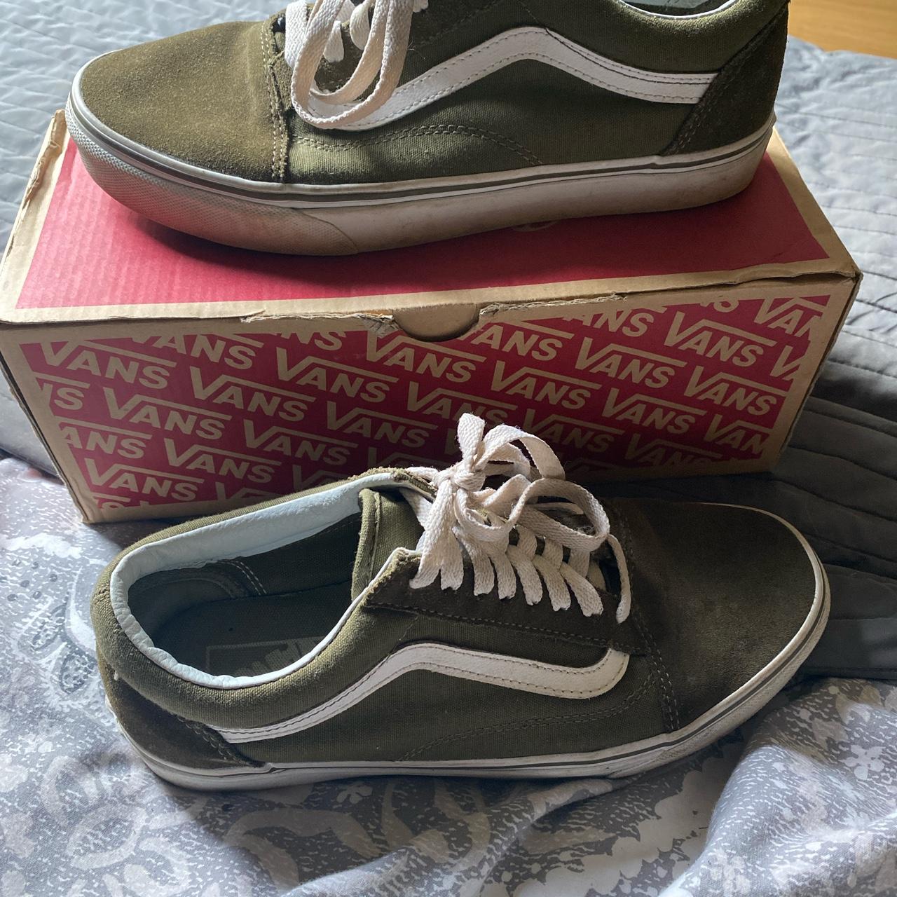 khaki green vans