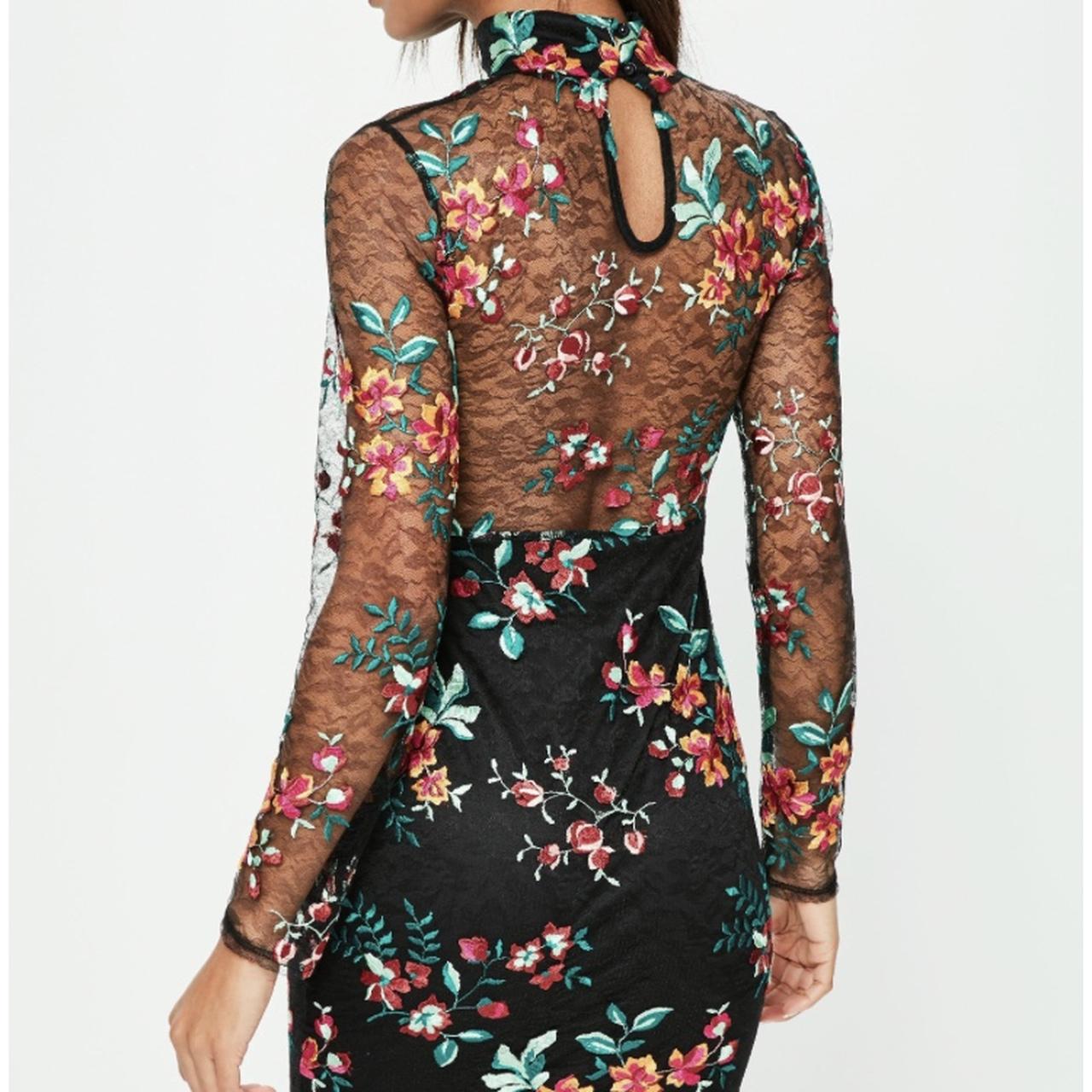 Missguided premium outlet embroidered dress