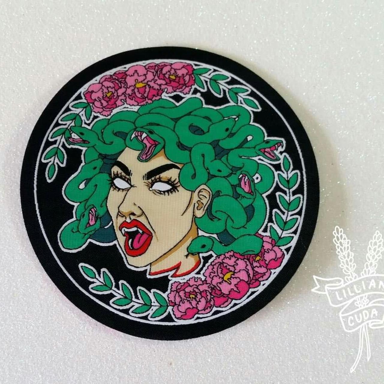 1 x Medusa patch. Measures approximately 12 x 12... - Depop