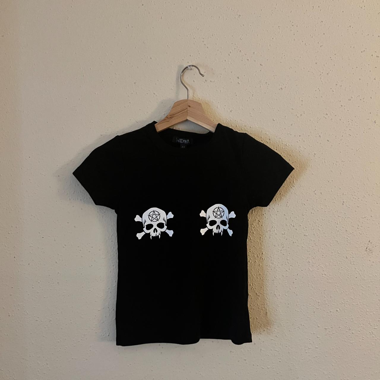 Dolls Kill cute tee with skulls XS - Depop