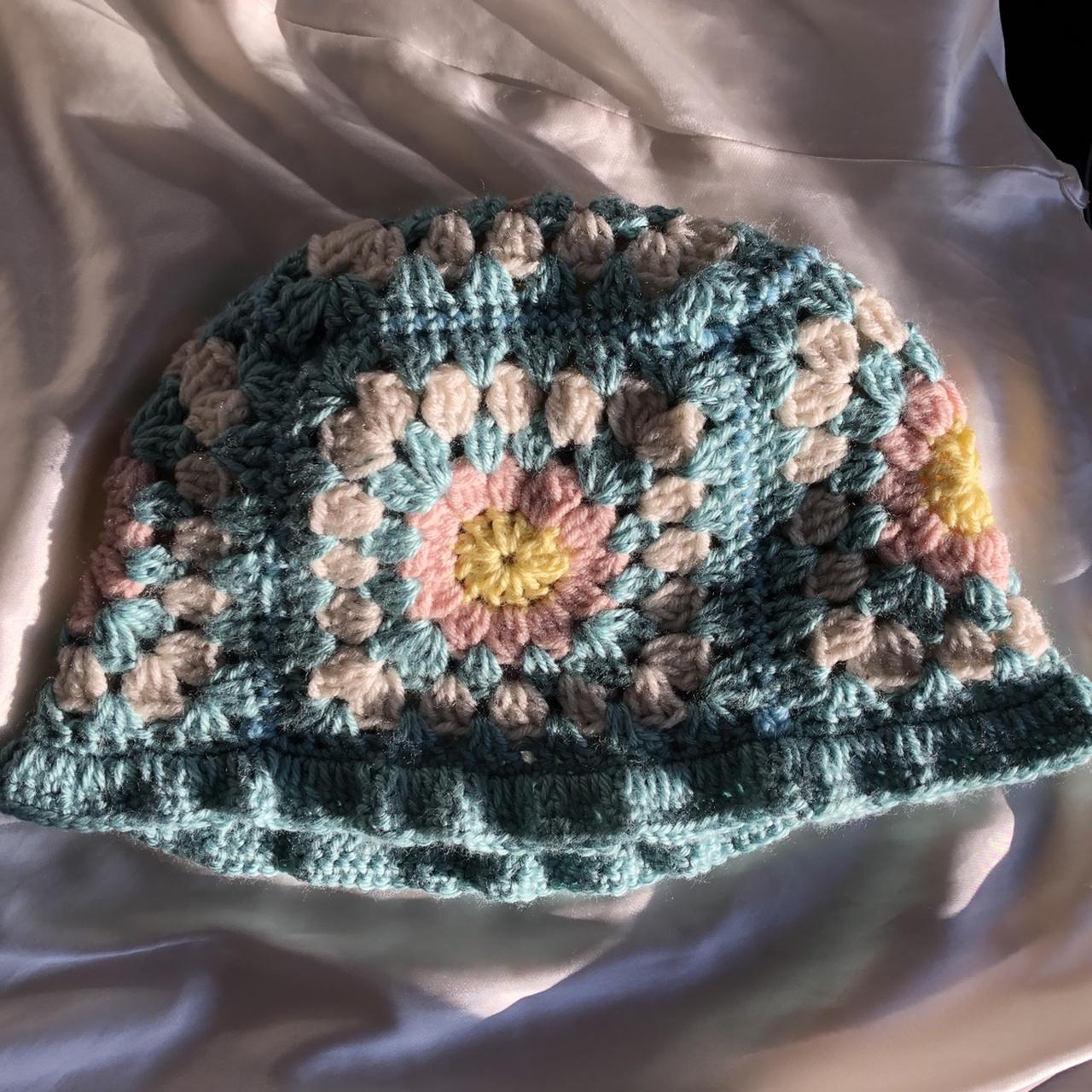 Women's Pink and Blue Hat (3)