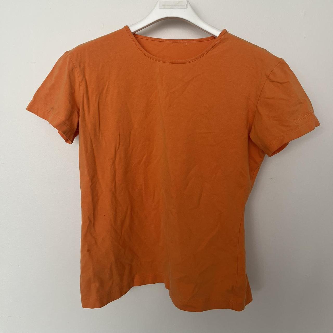 Fendi Women's Orange T-shirt | Depop