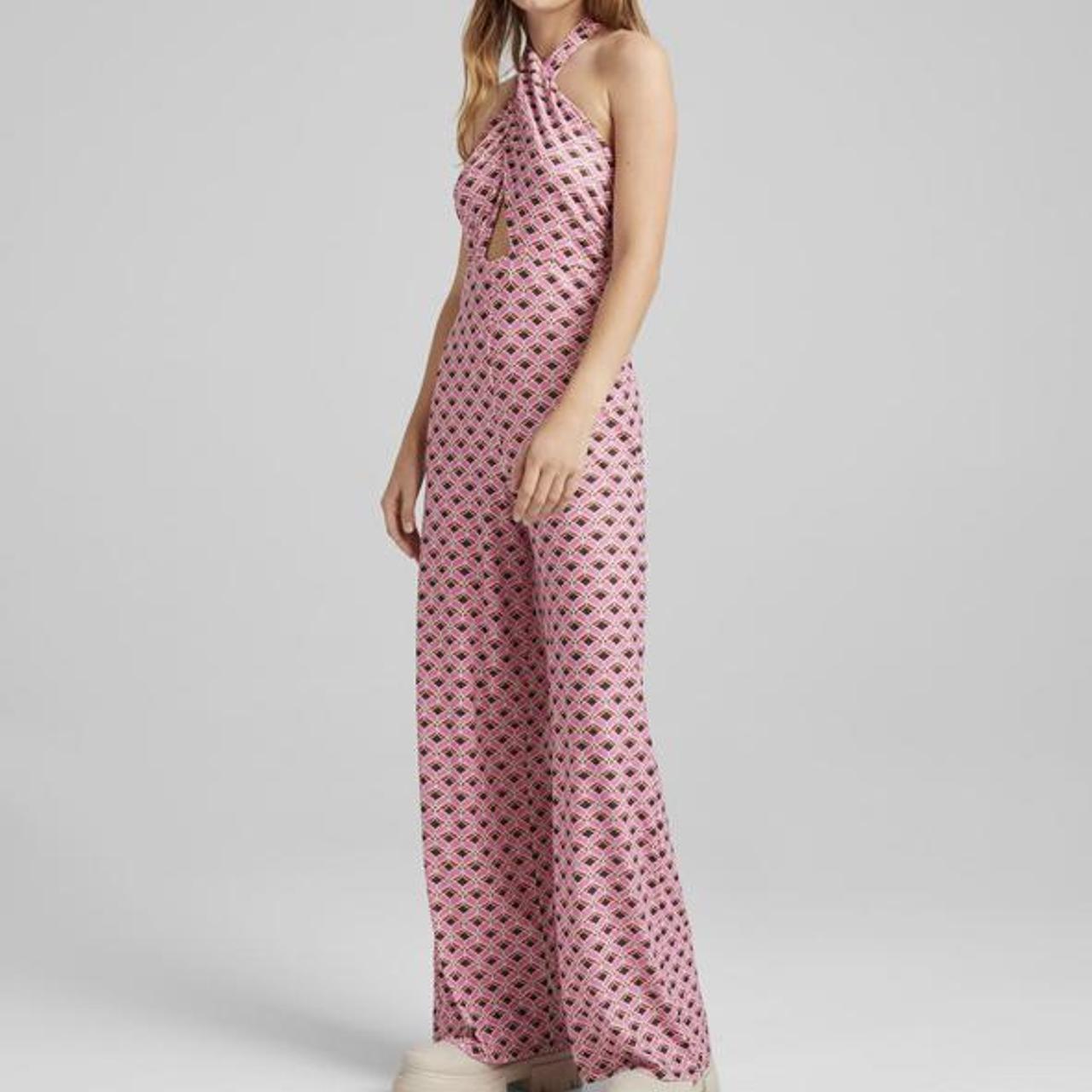 bershka jumpsuit pink