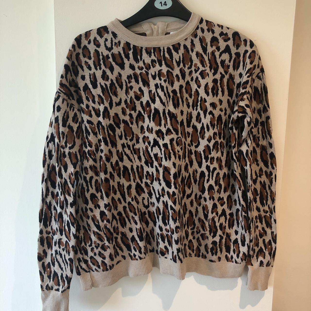 H&m leopard outlet sweater