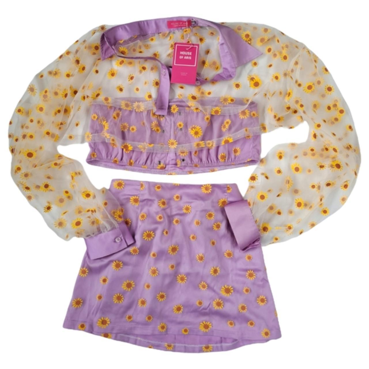 House of Aris Holy Daisies 3 piece skirt top coord... Depop