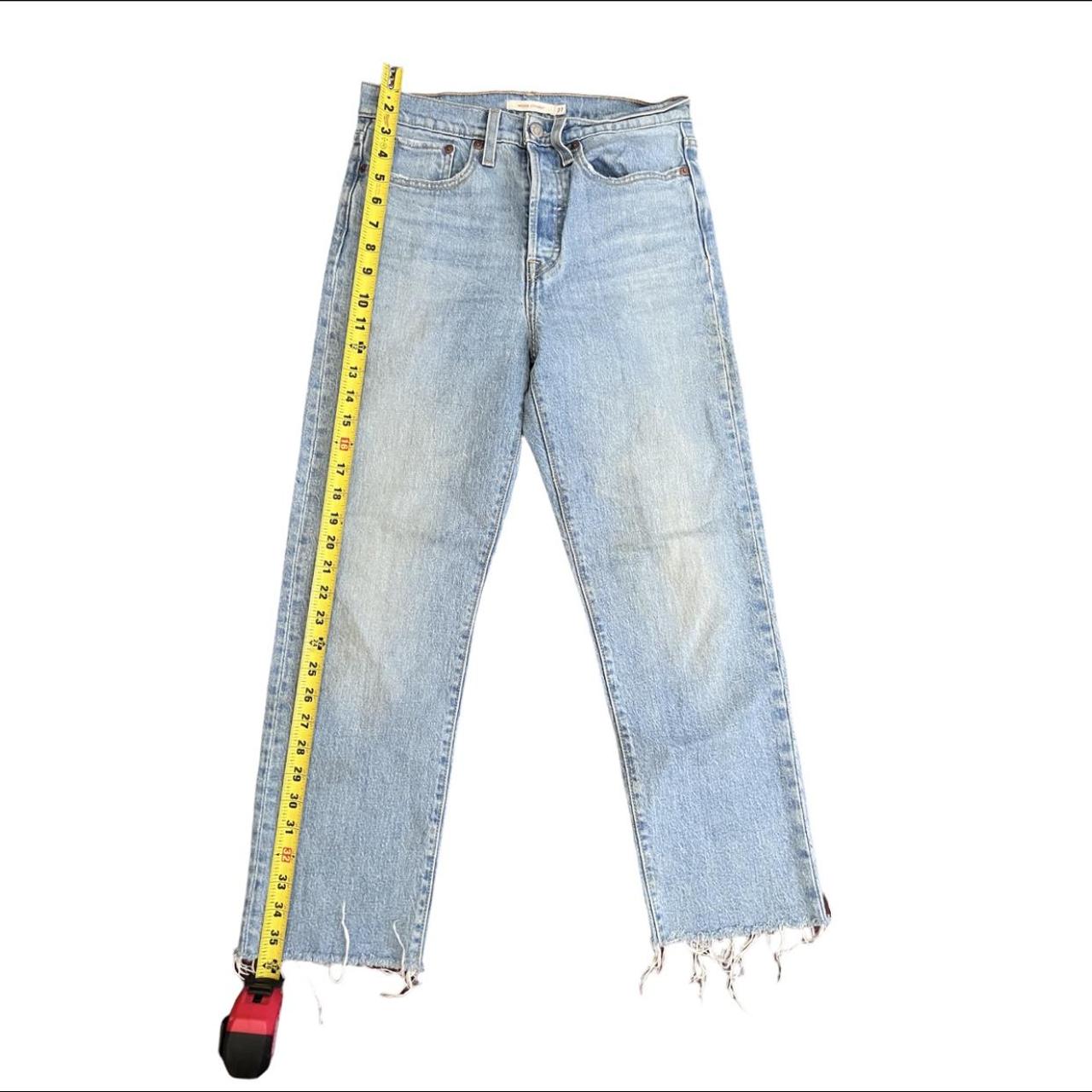 Light Wash High Waisted Levis Wedgie Straight Jeans... - Depop