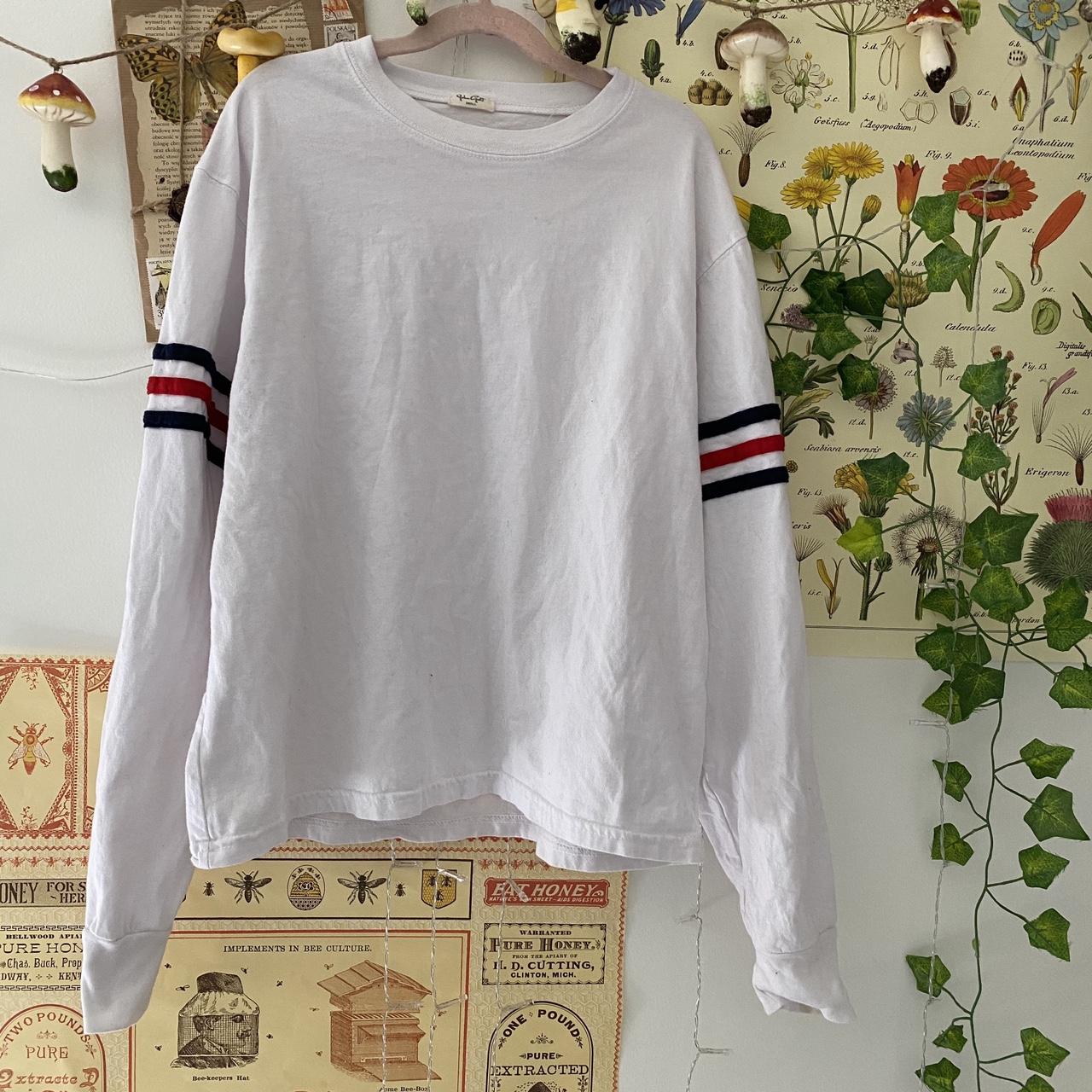 Brandy Melville / John Galt White Top With Red And... - Depop