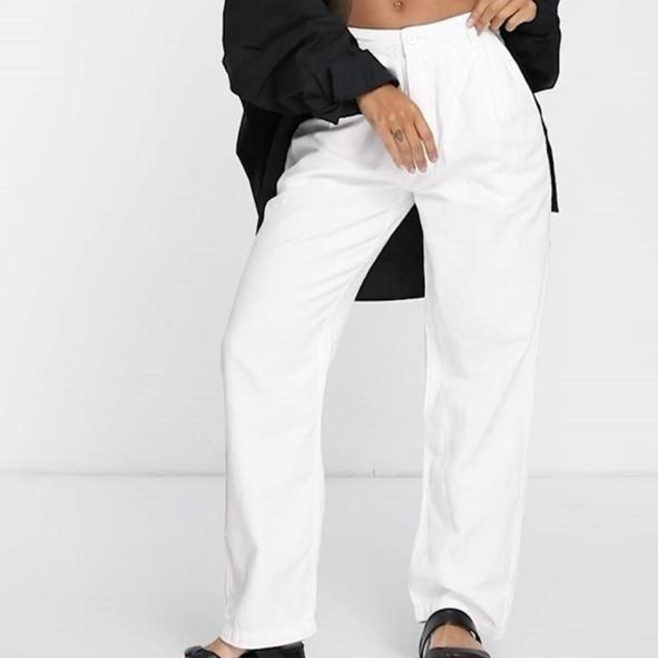 Buy Off White Solid Cotton Pant with 8 buttons on bottom Online at Soch  India