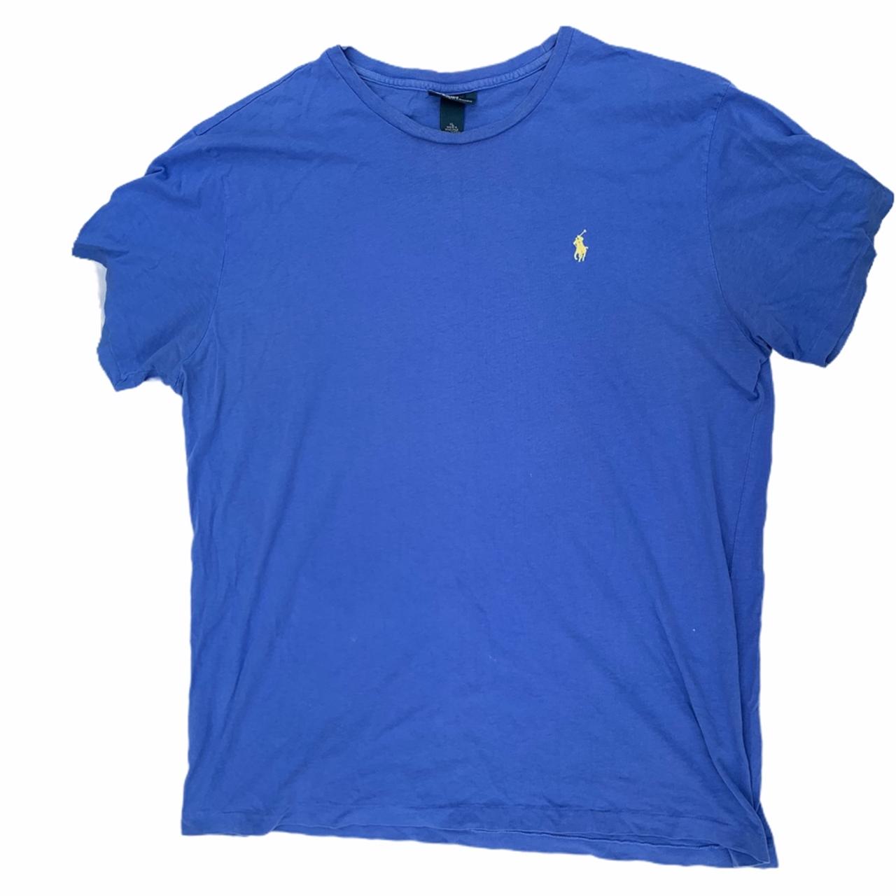 Men's Blue and Yellow T-shirt | Depop