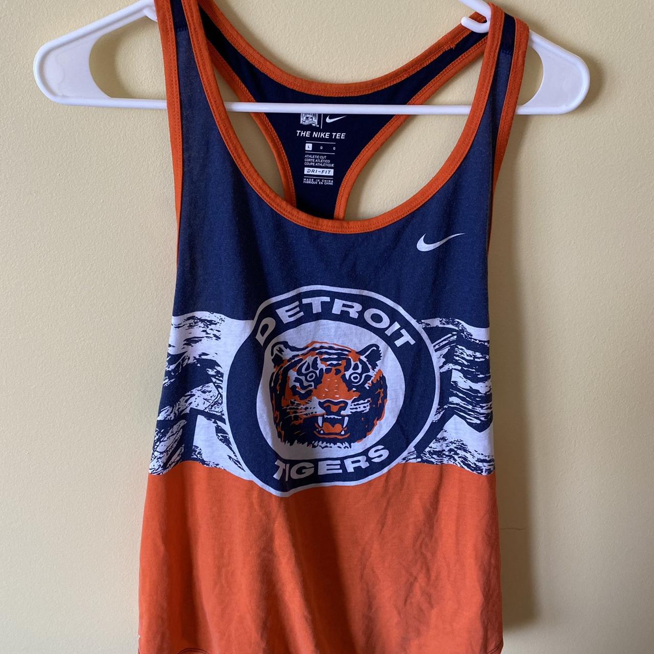 Detroit Tigers muscle tee. Size XL. Great condition. - Depop