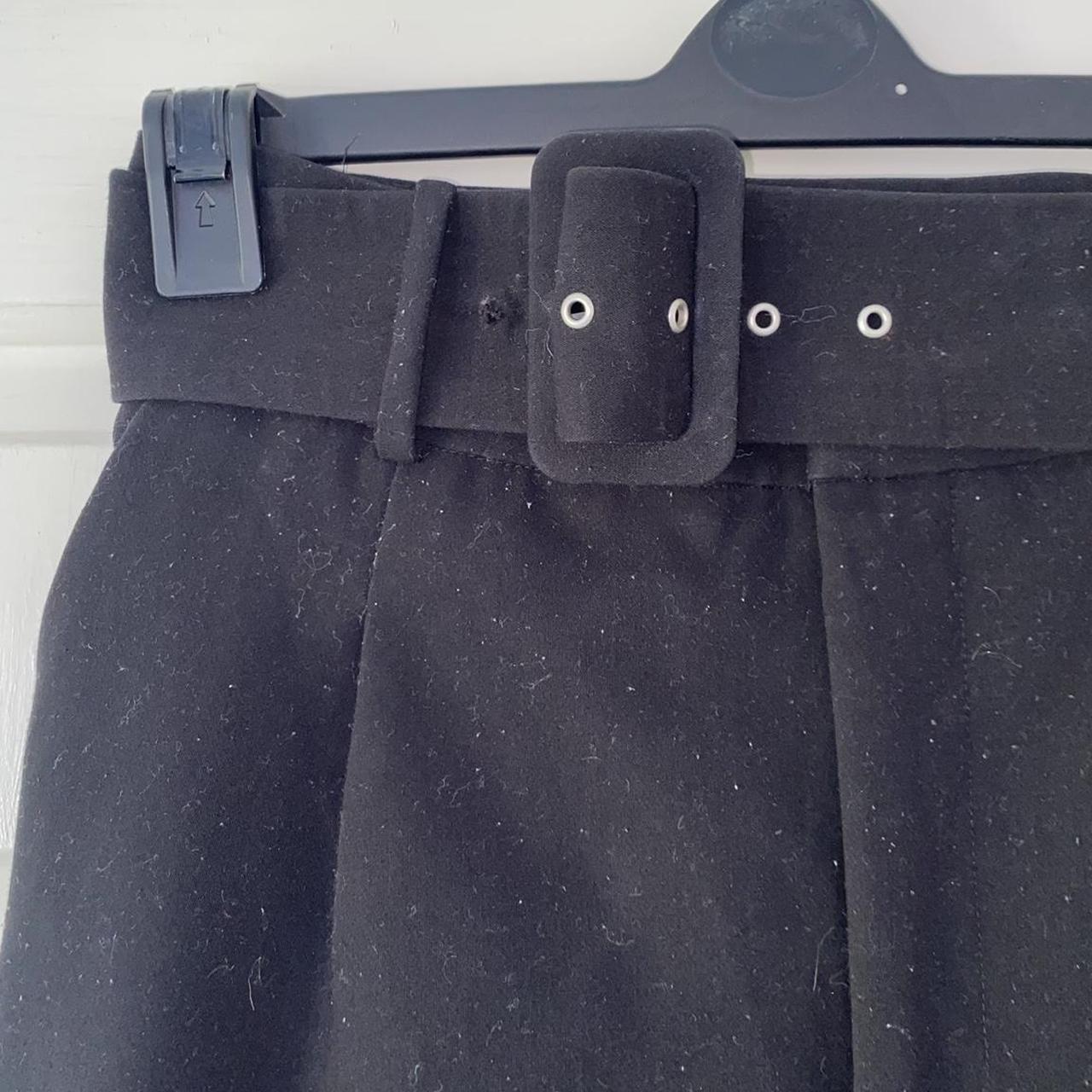 Zara highwaisted womens black work trousers with... Depop