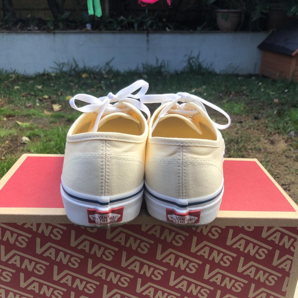 vans authentic cream blue