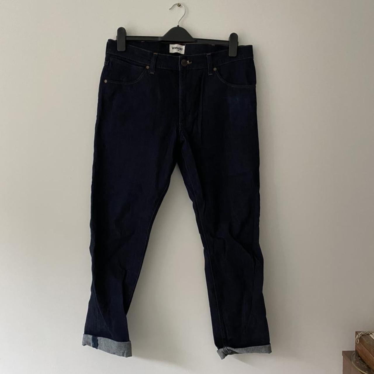 Wrangler indigo skinny jeans // 34”32 #jeans... - Depop