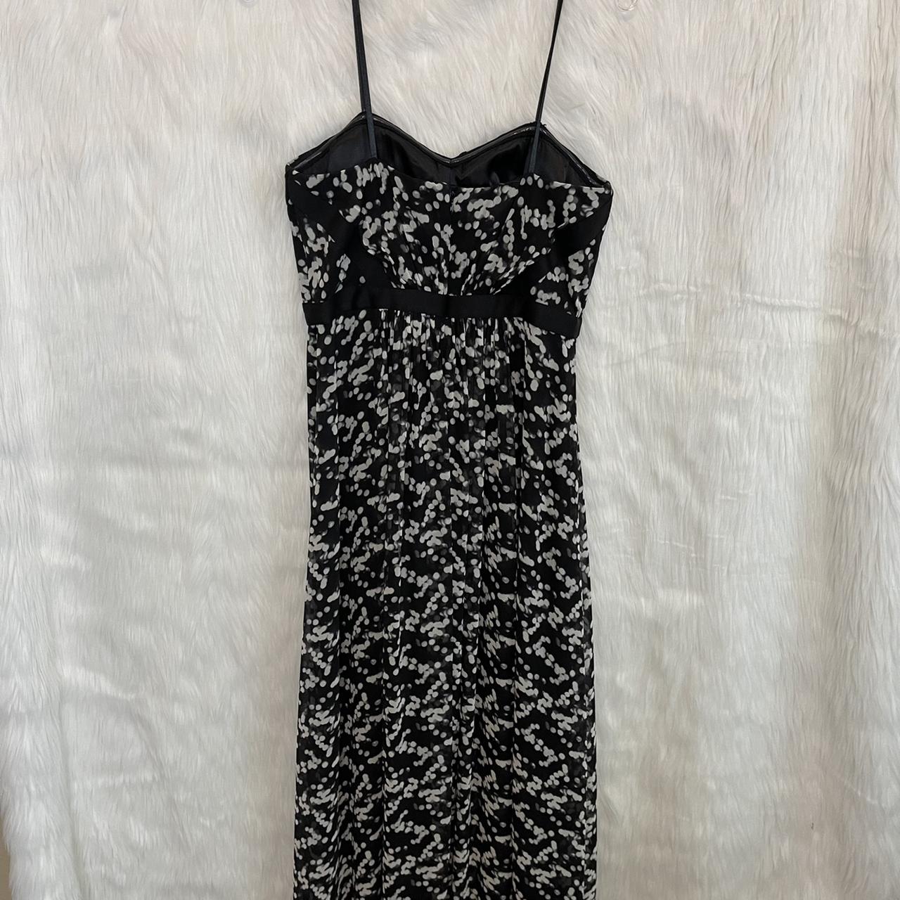 Adrianna papell black outlet and white dress