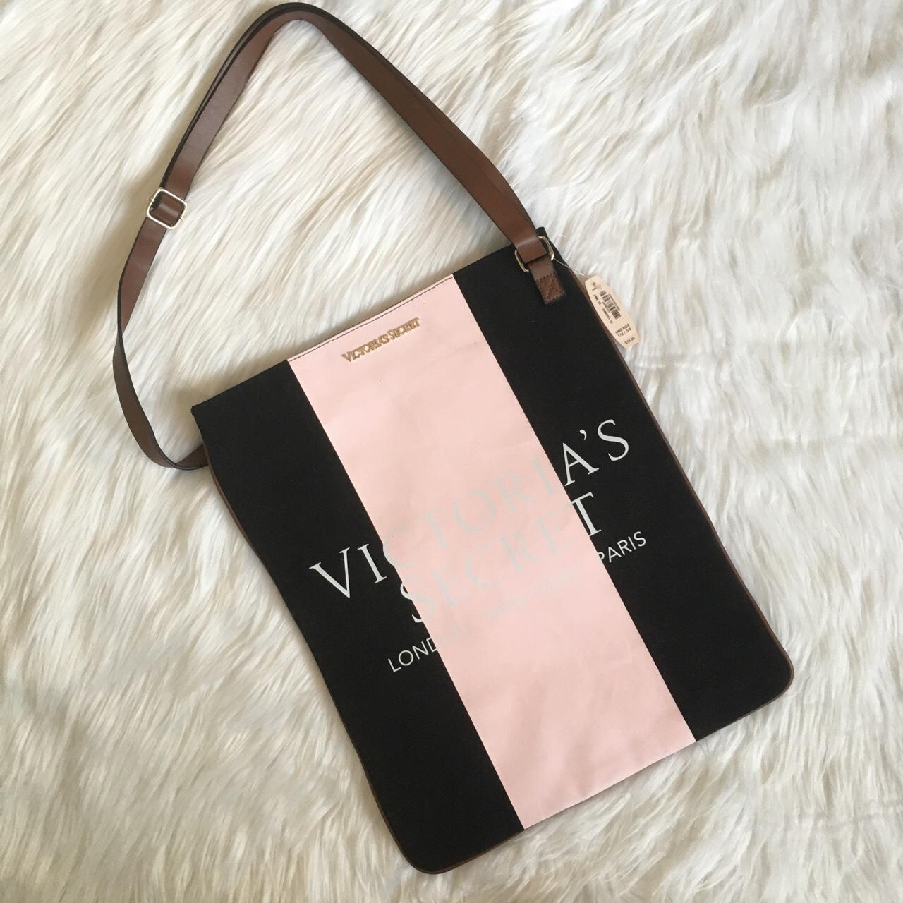 victoria secret pink canvas bag