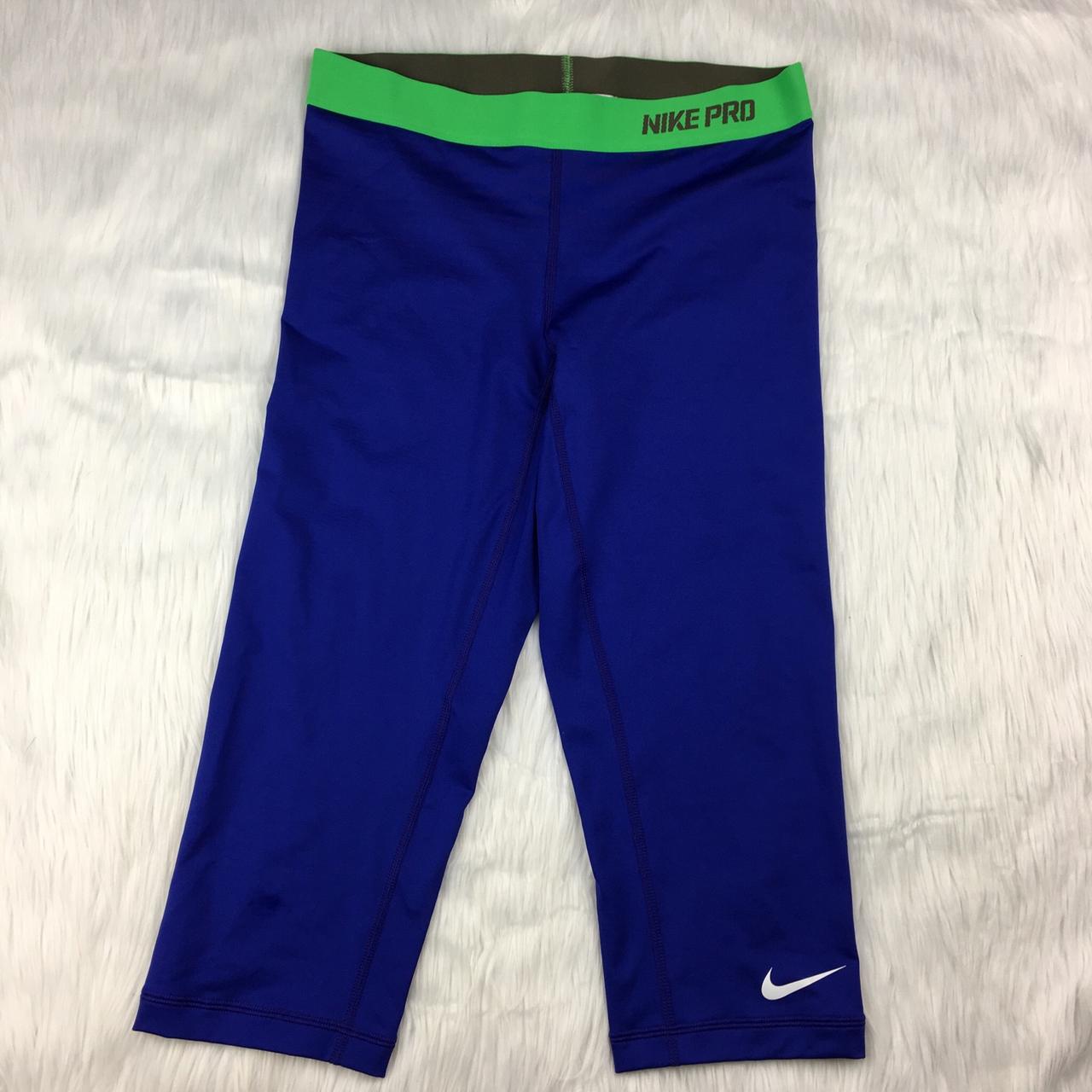 nike blue capri leggings