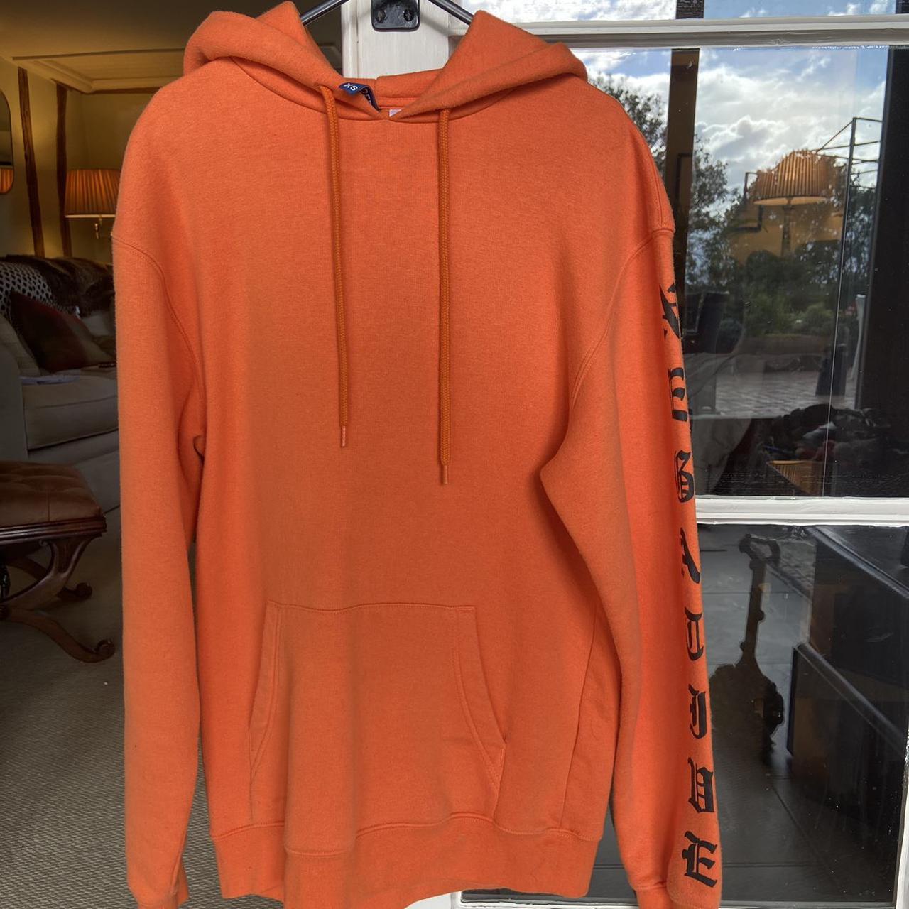 neon orange hoodie h&m