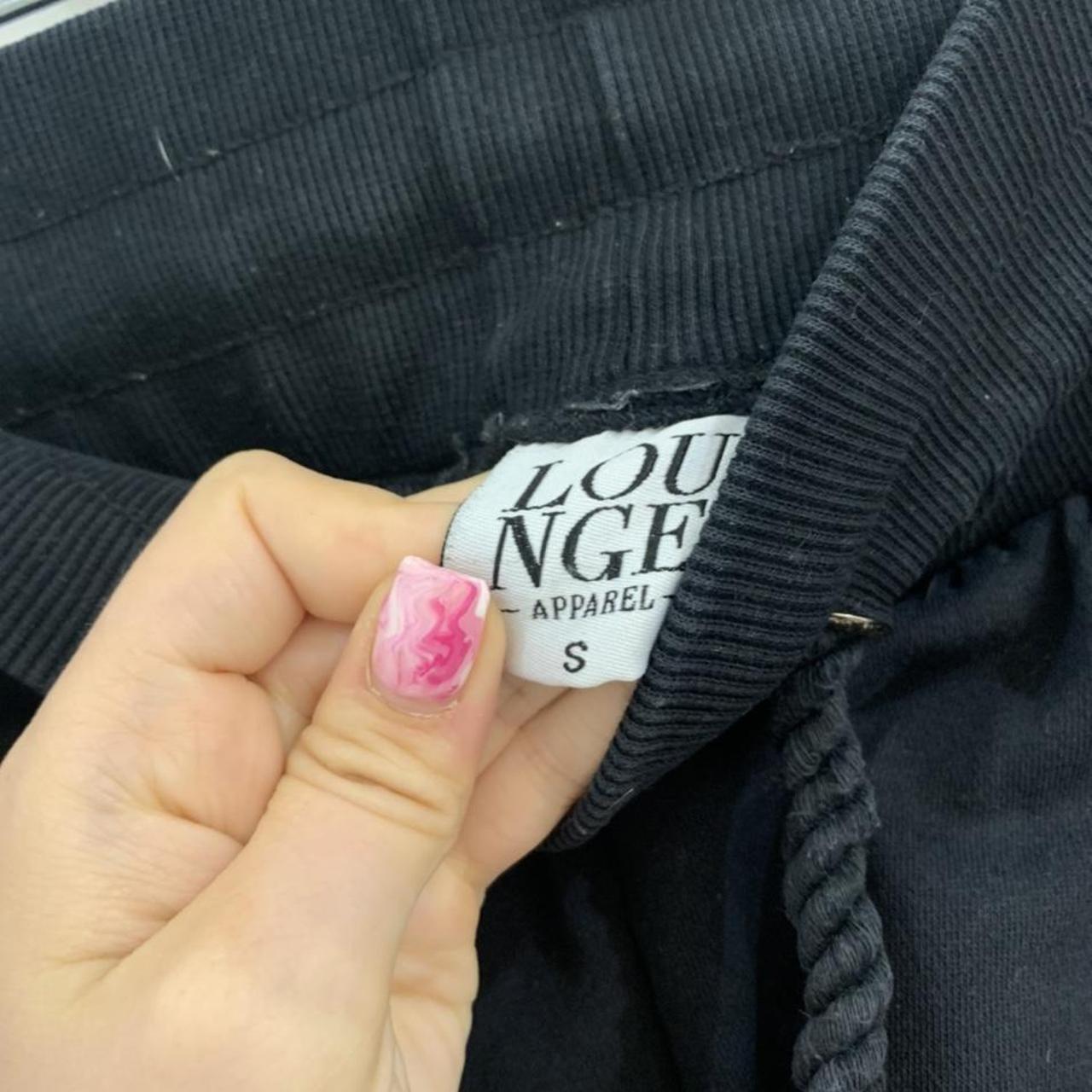 Lounge underwear black rope cord joggers. Worn but... Depop