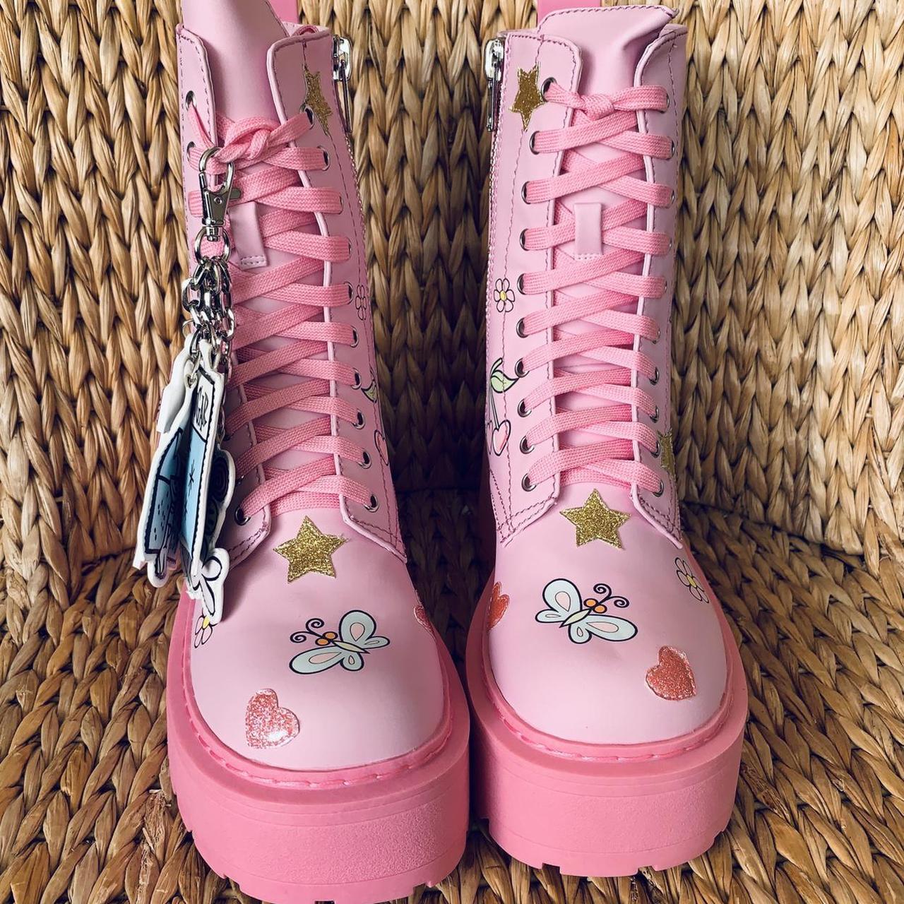 💗New 💥Power Puff Girls x Dolls Kill Combat boots.... Depop