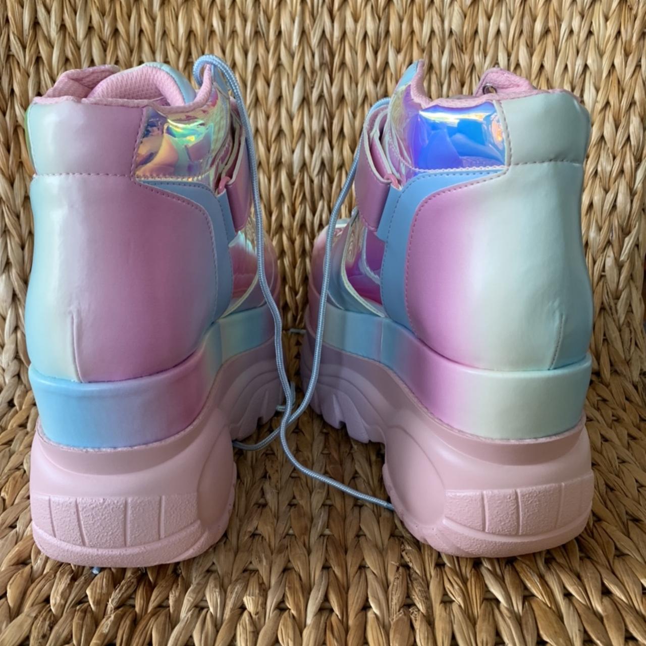 Sugar Thrillz Pastel Colorblock Platform Sneakers