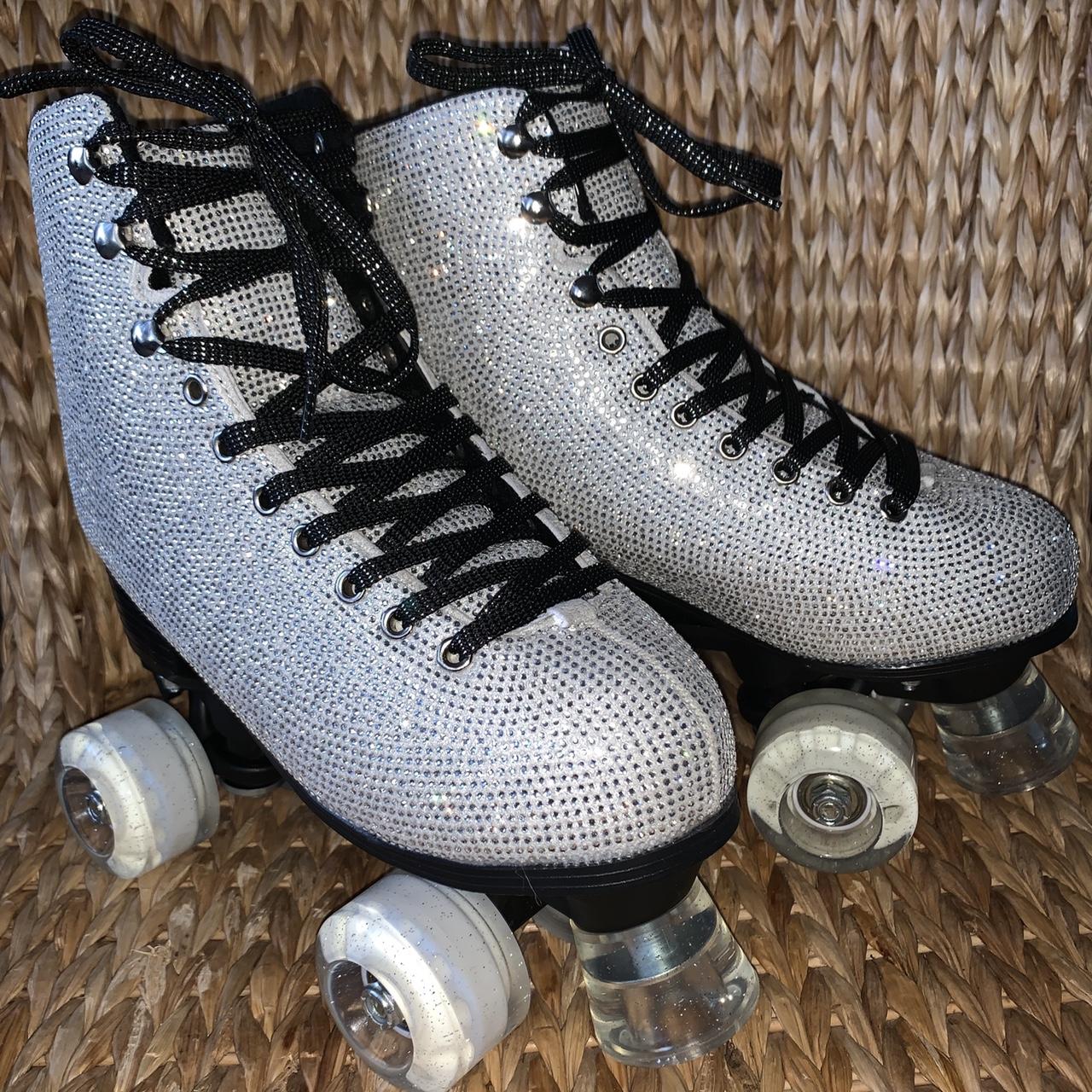 New Dolls Kill Rhinestone Roller Skates New in... Depop