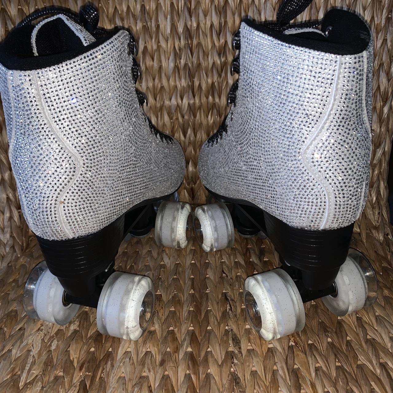 New Dolls Kill Rhinestone Roller Skates New in... Depop