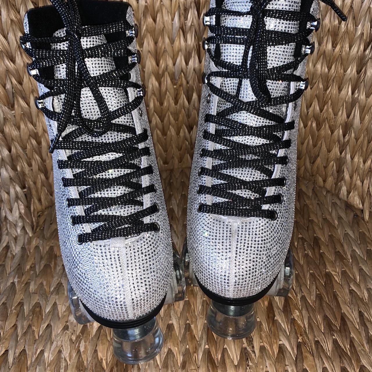 New Dolls Kill Rhinestone Roller Skates New in... Depop