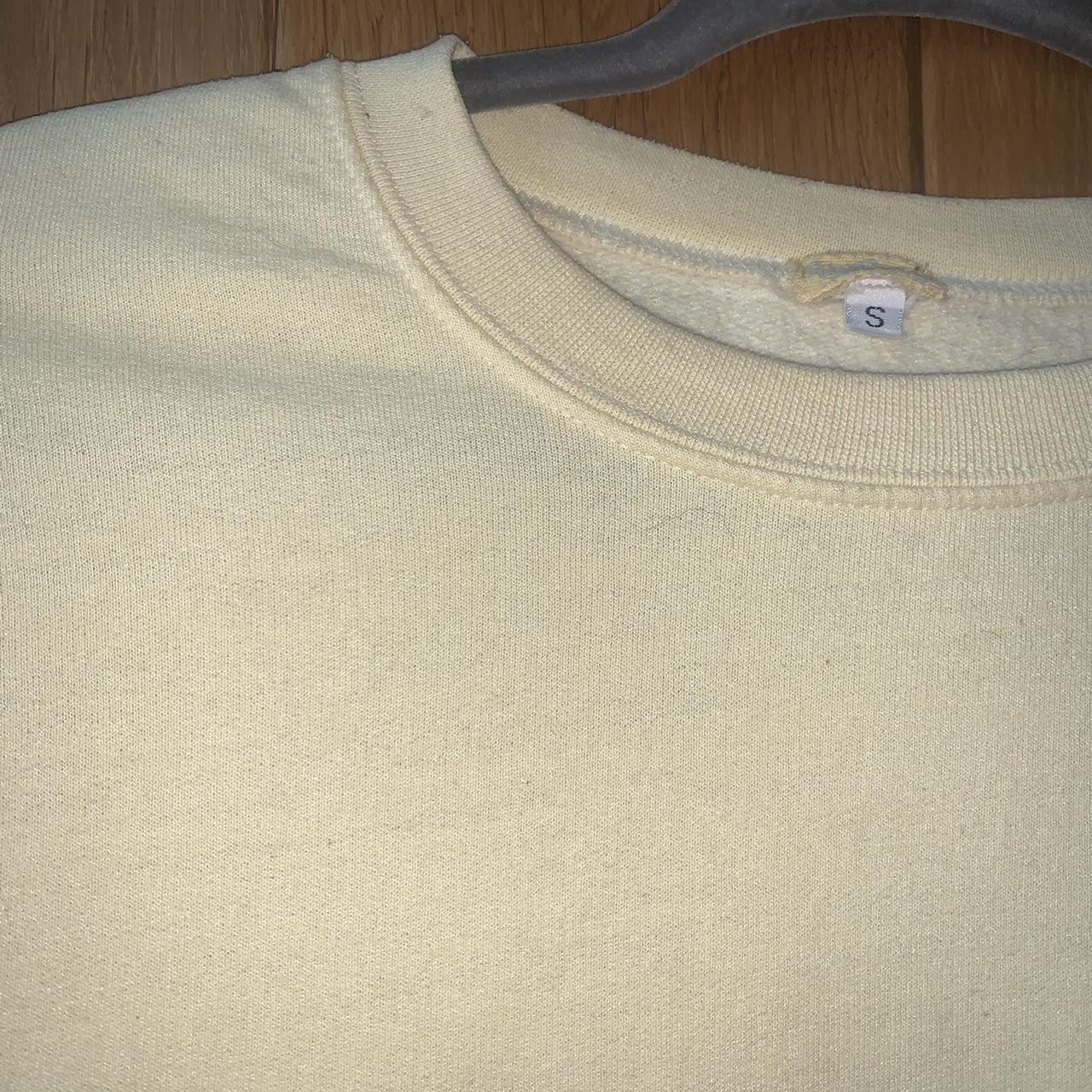 Brandy Melville Women's Yellow Sweatshirt | Depop