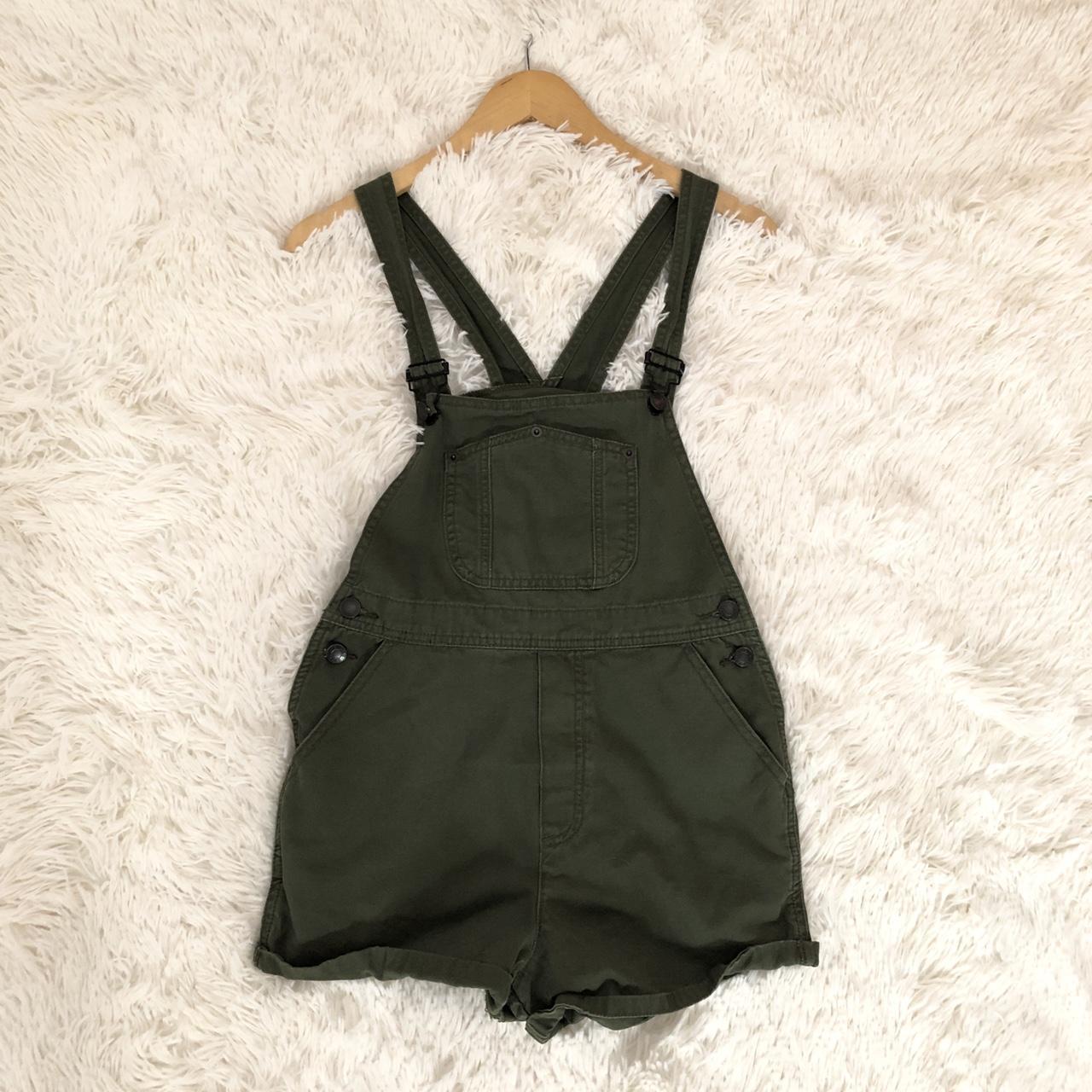 Brandy Melville olive green Olwen overalls Small,... Depop