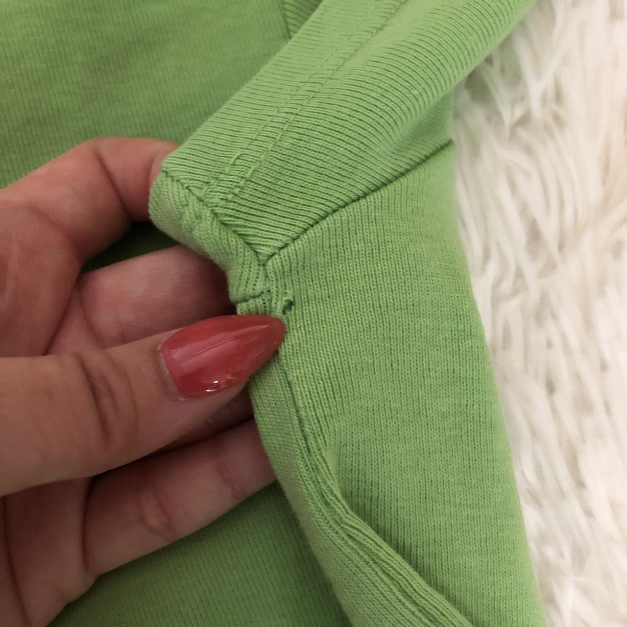 Brandy Melville lime green button up Caroline... Depop