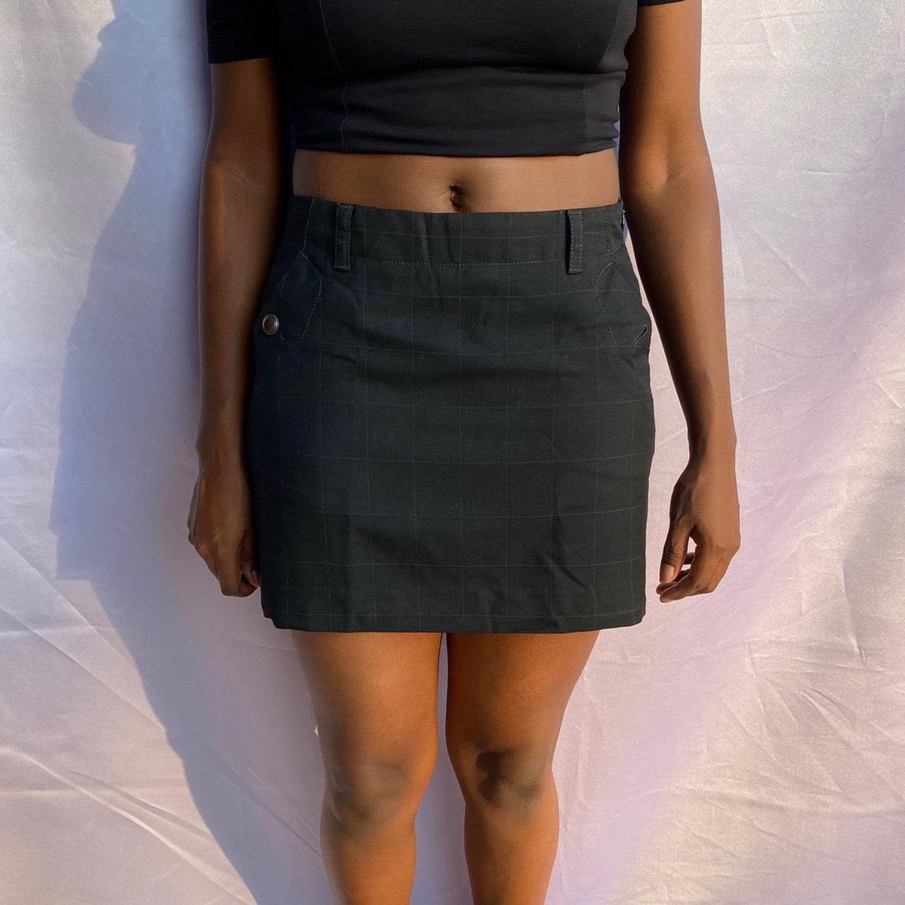 old navy suede skirt