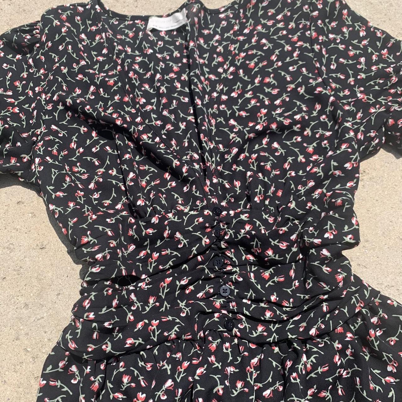 Urban Outfitters Women's Pink and Black Dress | Depop