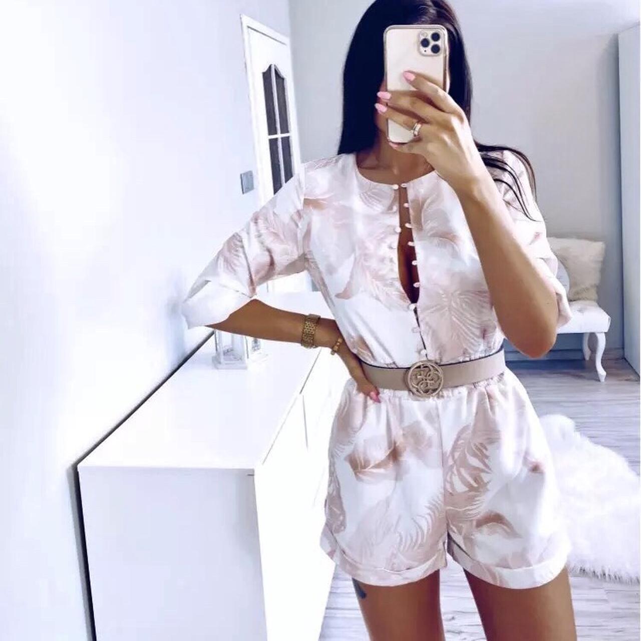 Playsuit with pale pink print 💗 Brought this from... - Depop