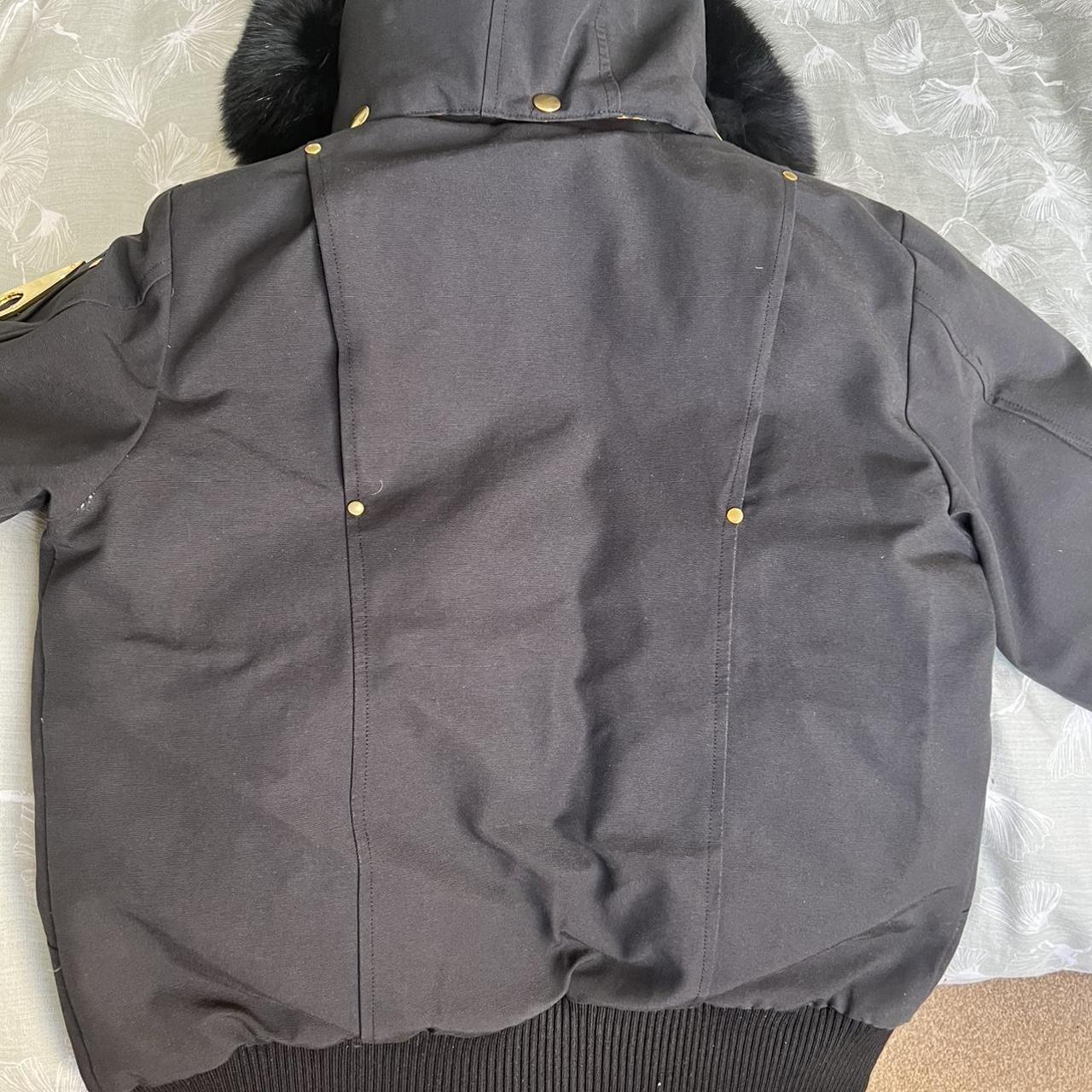 Authentic boys Moose Knuckles coat Black fur... - Depop