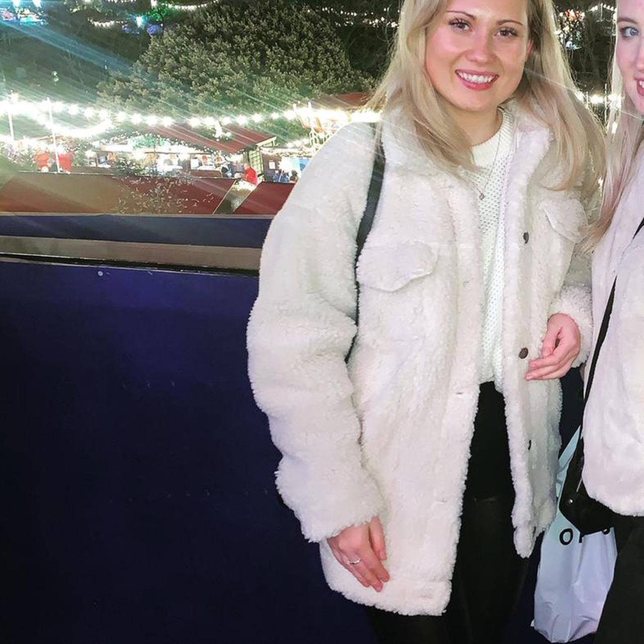 monki faux shearling utility jacket