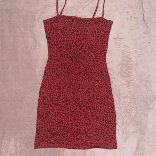 H and m hotsell red leopard print dress