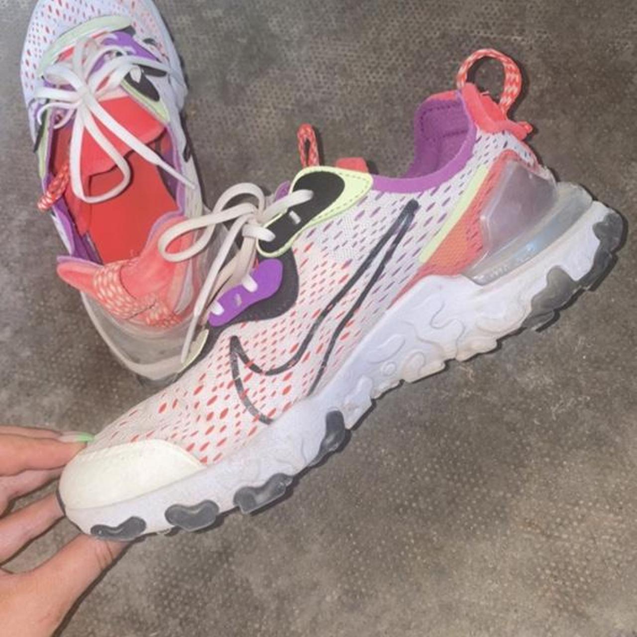 womens black nike react vision trainers