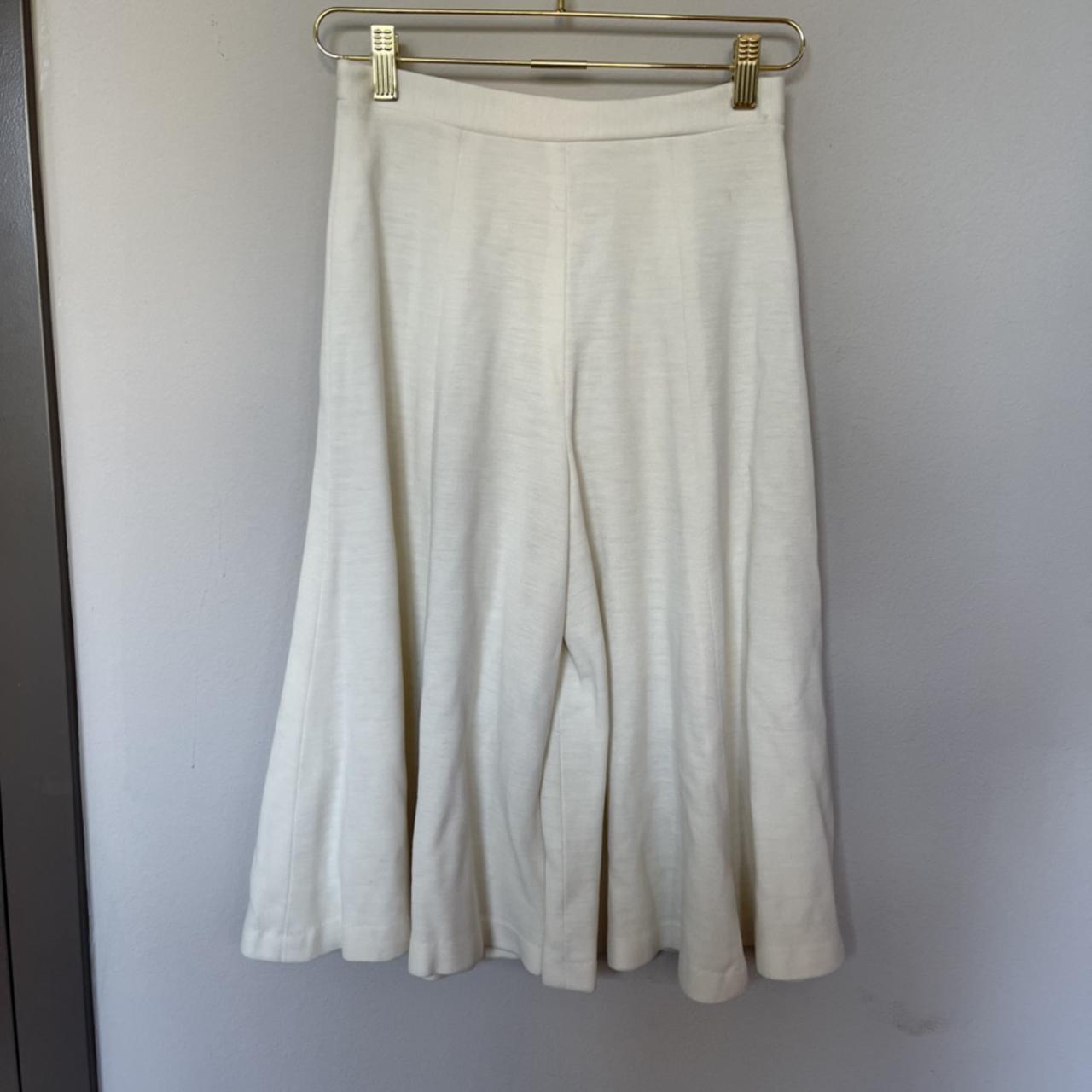 American Vintage Women's Cream and White Trousers (2)