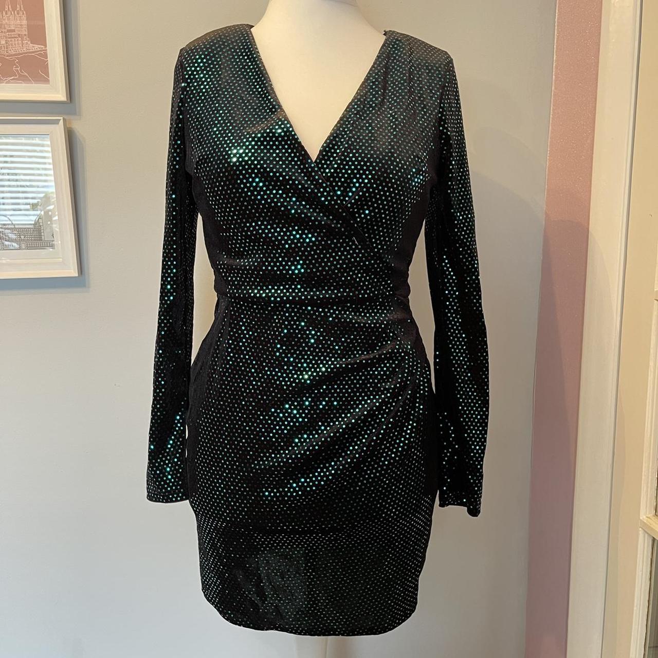 Black velvet outlet dress river island