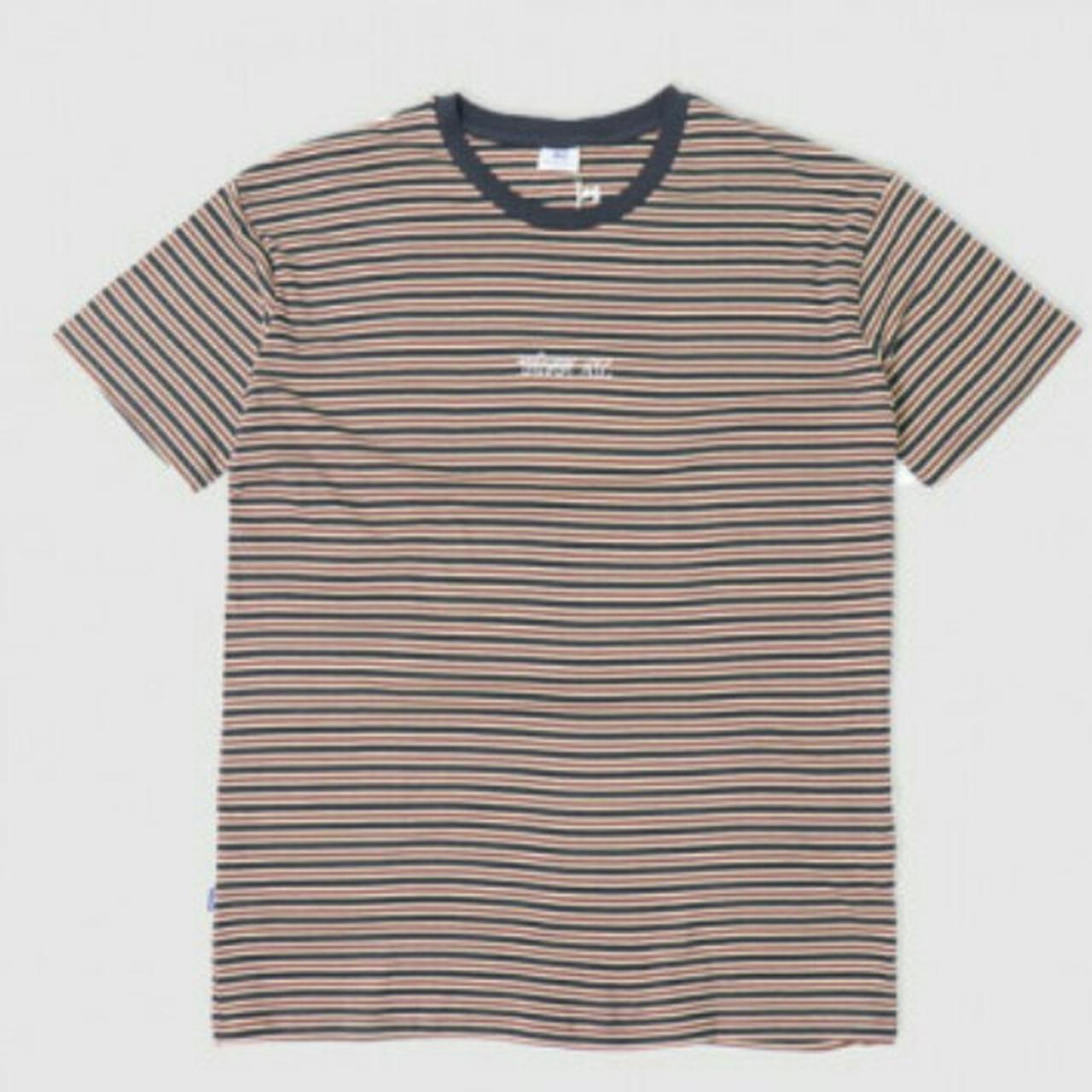【SATIIIZ】Ber New York Washed T-Shirt STUSSY NYC YD STRIPE T-SHIRT WASHED BLACK Great | Depop