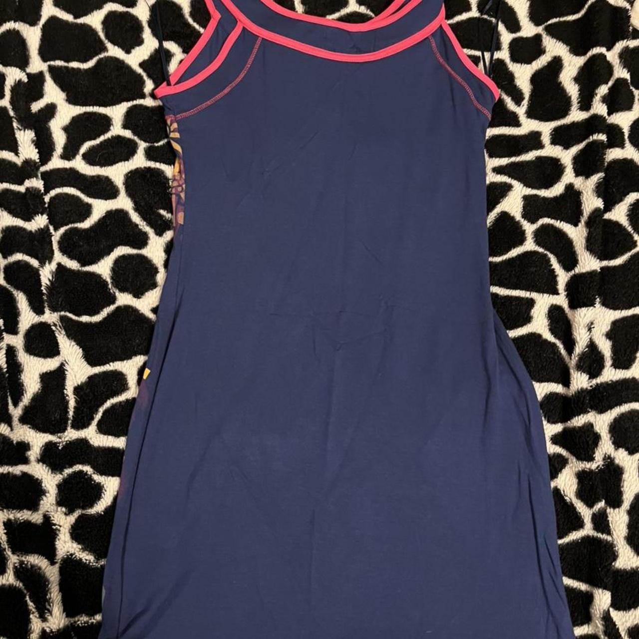 Women's Blue and Pink Dress | Depop